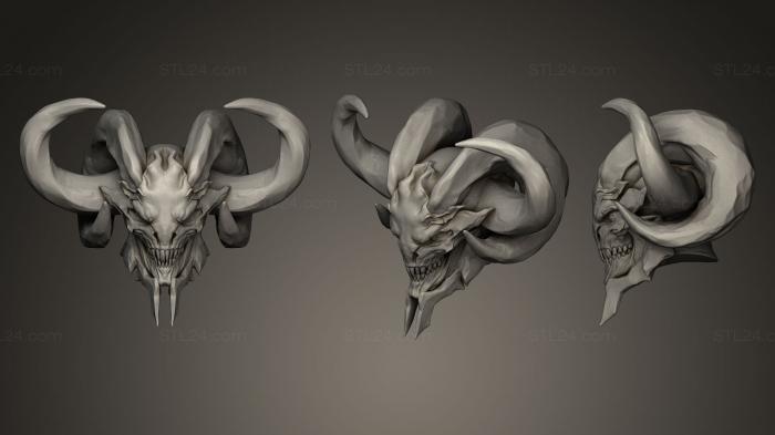Busts of heroes and monsters (Demon Head, BUSTH_0099) 3D models for cnc